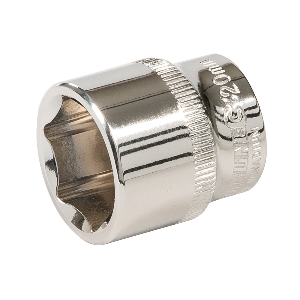 Silverline Zeskantige 3/8 metrische dop 20 mm