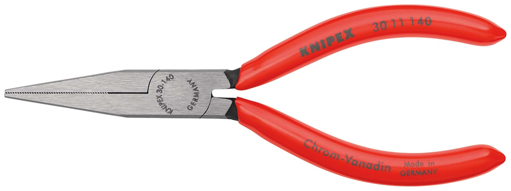 Knipex Langbektang | 140 mm lengte | kunststof bekleed | zwart geatramenteerd - 30 11 140 SB