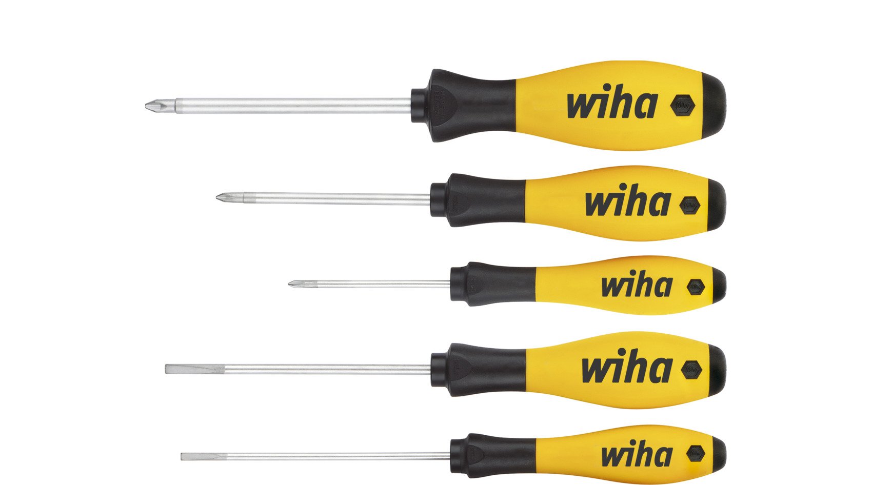 Wiha 302ESDHK501 Schroevendraaierset SoftFinish ESD sleufkop, Phillips 5-delig - 27252