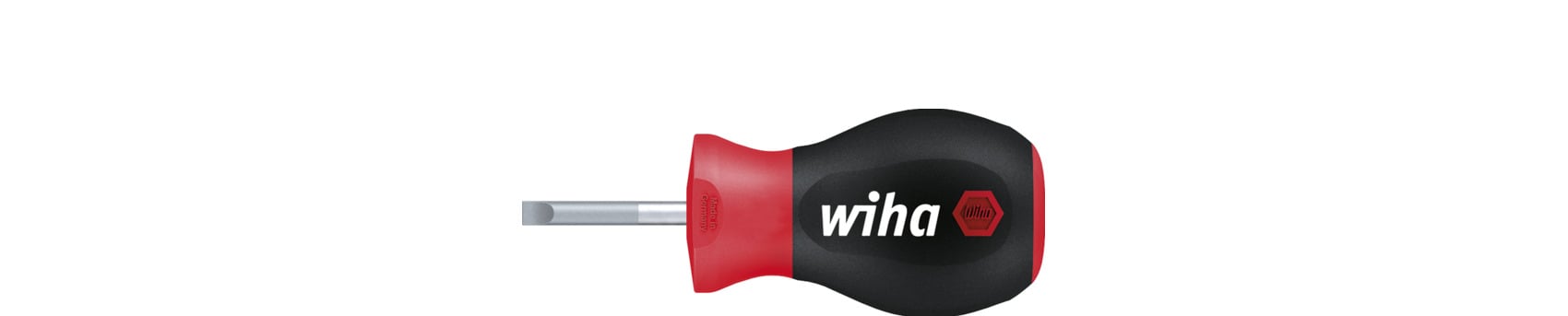 Wiha Schroevendraaier | snedebreedte 6,5 mm | klinglengte 25 mm meercomponentengreep | ronde kling | 1 stuk - 26966 26966