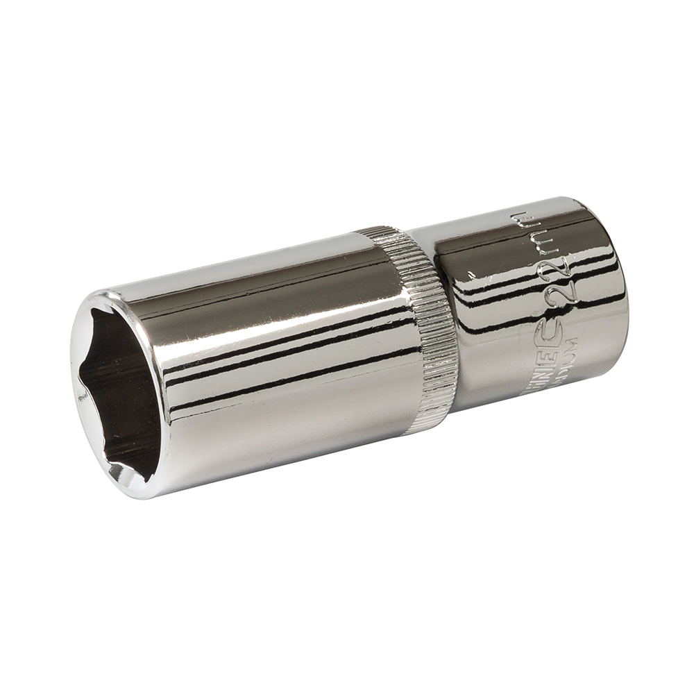 Silverline Diepe Metrische Dop - 1/2 inch - 22 mm - Chroom Vanadium