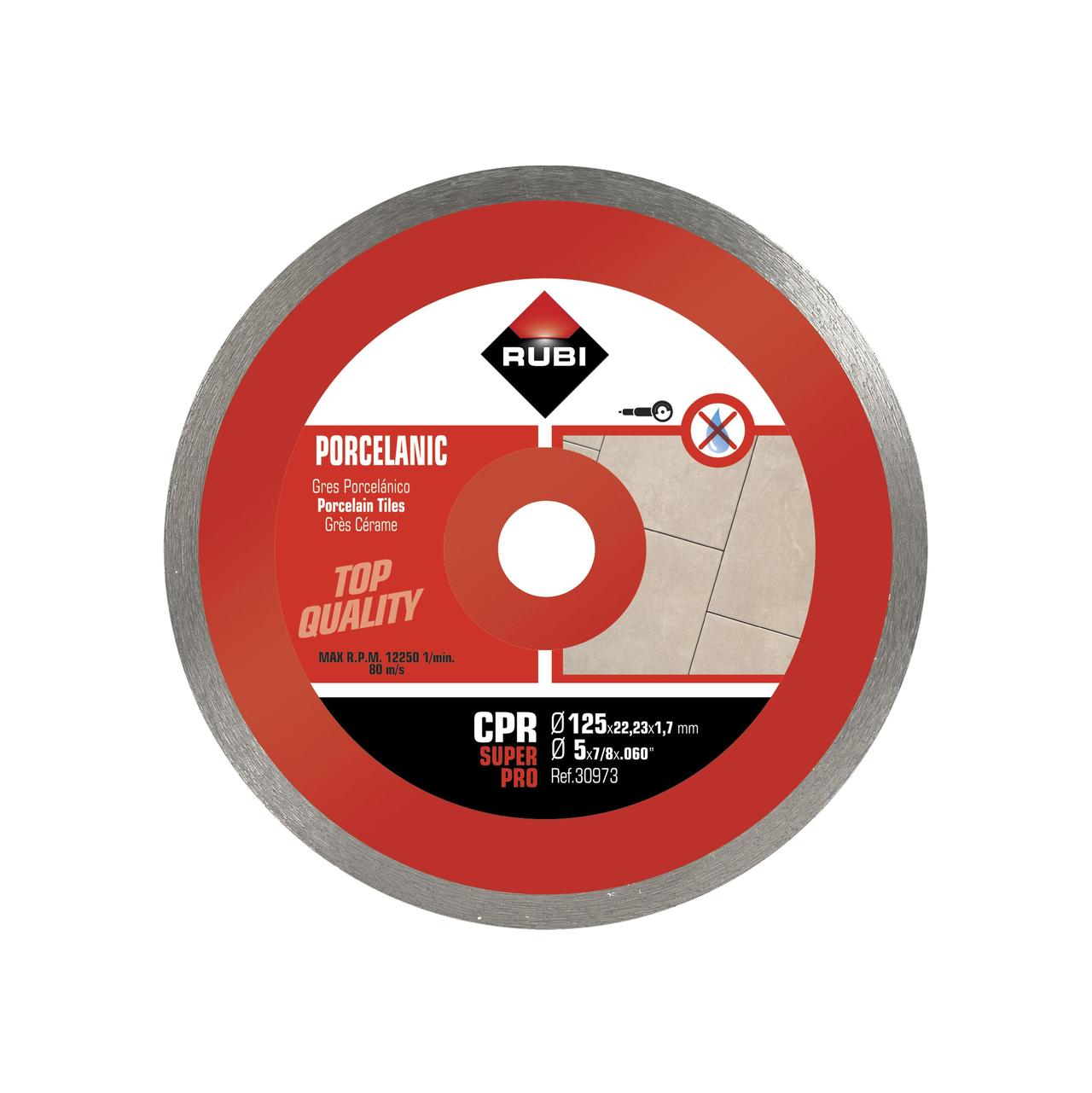 Rubi CPR 125 Superpro Diamantzaagblad | Doorlopende Diamant Kroon - 30973