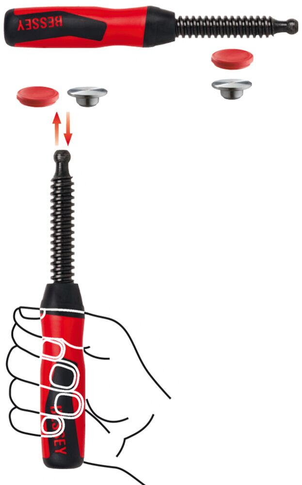 Bessey 2-componenten handgreep (TG, overstek 140-175 mm / TGK / =GZ30 / =GM30Z) - 3101187