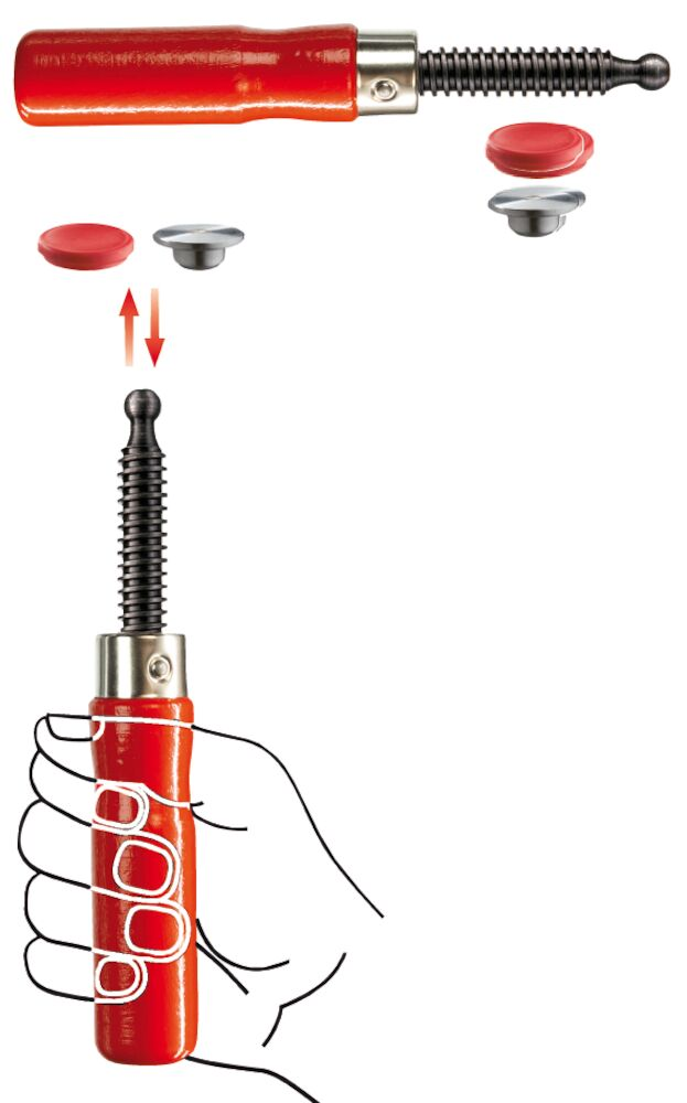 Bessey Houten handgreep | met Drukplaat | voor GZ20 - 3101386