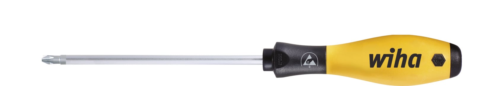 Wiha 311ESD2100 Schroevendraaier SoftFinish ESD Phillips PH2 x 100 mm - 08186