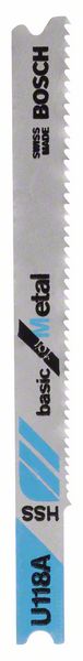 Bosch Accessoires Decoupeerzaagblad U 118 A Basic for Metal 3st