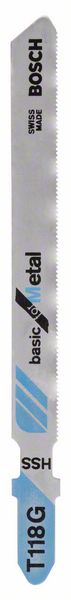 Bosch Accessoires Decoupeerzaagblad T 118 G Basic for Metal 3st - 2608631674