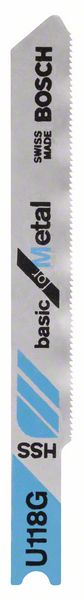 Bosch Accessoires Decoupeerzaagblad U 118 G Basic for Metal 3st - 2608631770