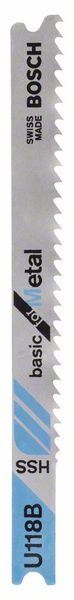 Bosch Accessoires Decoupeerzaagblad U 118 B Basic for Metal 3st - 2608631771