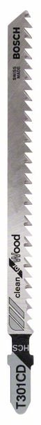 Bosch Accessoires Decoupeerzaagblad T 301 CD Clean for Wood 3st - 2608637591