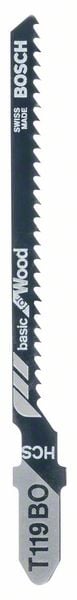Bosch Accessoires Decoupeerzaagblad T 119 BO Basic for Wood 3st - 2608637788