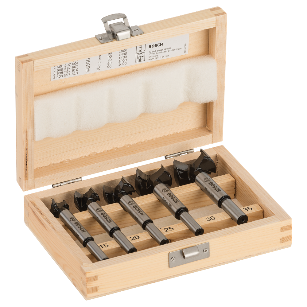 Bosch Accessoires 5-delige kunstborenset hardmetaal | 15/20/25/30/35 mm - 2607018750