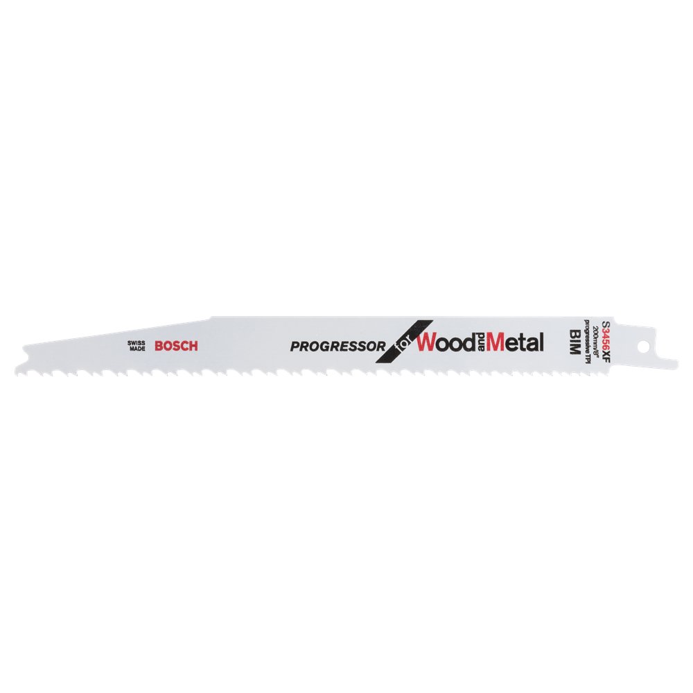 Bosch Accessoires S 3456 XF Reciprozaagblad | Hout & Metaal | 200 mm | 5 stuks - 2608654406