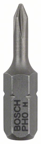 Schroefbit Extra Hard, PH 0, 25 mm, verpakking van 3 stuks Bosch 2607001506 PH0 Lengte:25 mm