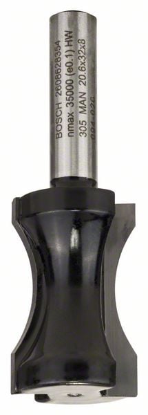Bosch Accessoires Holprofielfrees 8 mm, R1 18,3 mm, D 20,6 mm, L 32 mm, G 63,5 mm 1st - 2608628354