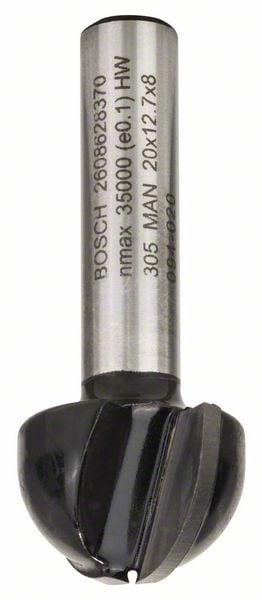 Bosch Accessoires Halfrondprofielfrezen 8 mm, R1 10 mm, D 20 mm, L 12,7 mm, G 46 mm 1st - 2608628370