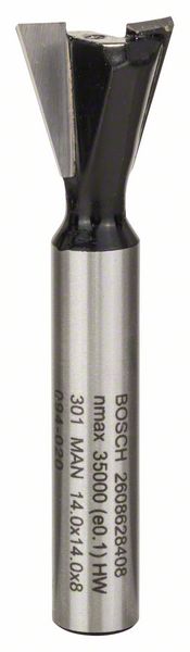 Bosch Accessoires Zwaluwstaartfrezen 8 mm, D1 14,3 mm, L 12,7 mm, G 48 mm, 15° 1st - 2608628408