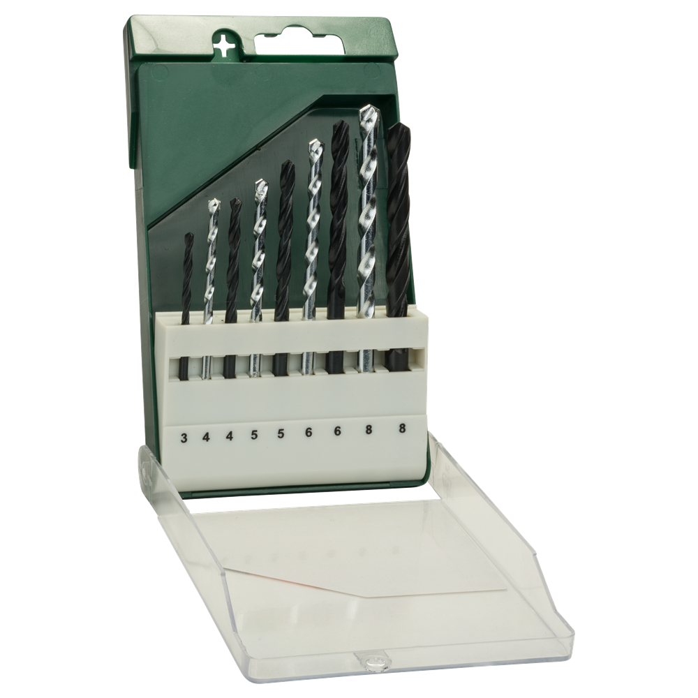 Bosch Accessoires 9-delige boorset: metaal HSS-R/steen/hout - 2609255482