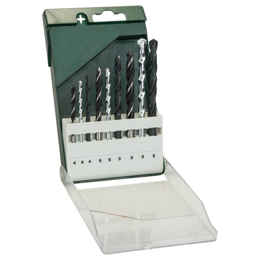 Bosch Accessoires 9-delige boorset: metaal HSS-R/steen/hout - 2609255483