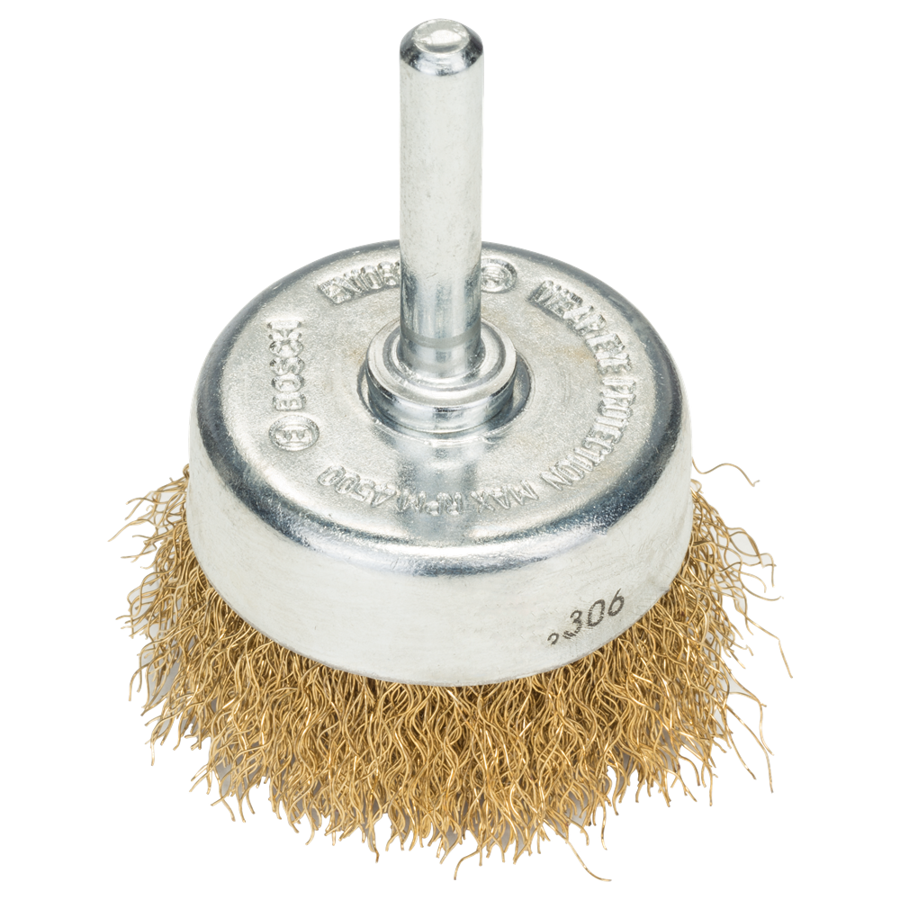Bosch Accessoires Komstaalborstel | Gegolfde Draad | Vermessingd | 50 mm - 2609256516