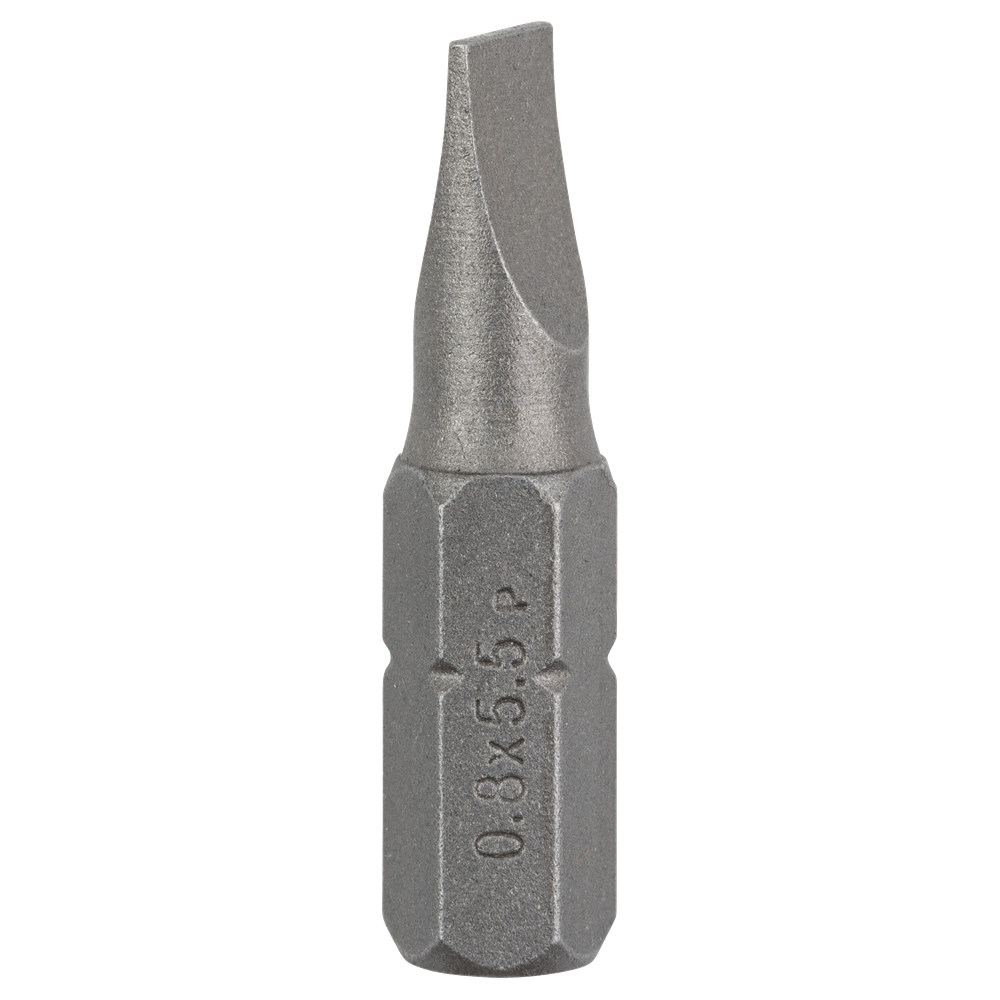 Bosch Accessoires Bit Standard voor gleufkopschroeven | 08X55 25mm,1/4" Zeskant - 2609255909
