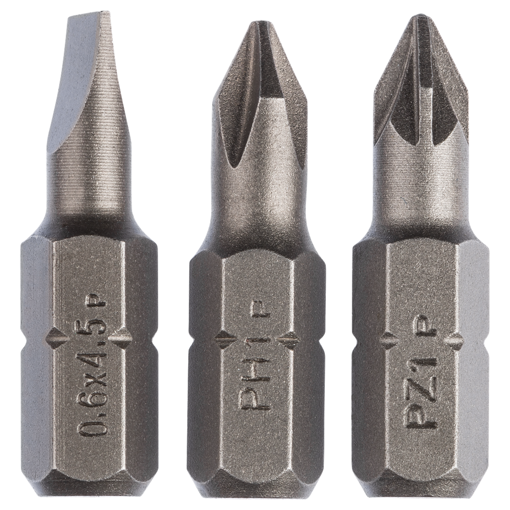 Bosch Accessoires 3-delige schroefbitset standaard | 25 mm (HEX, PH, PZ) - 2609255973