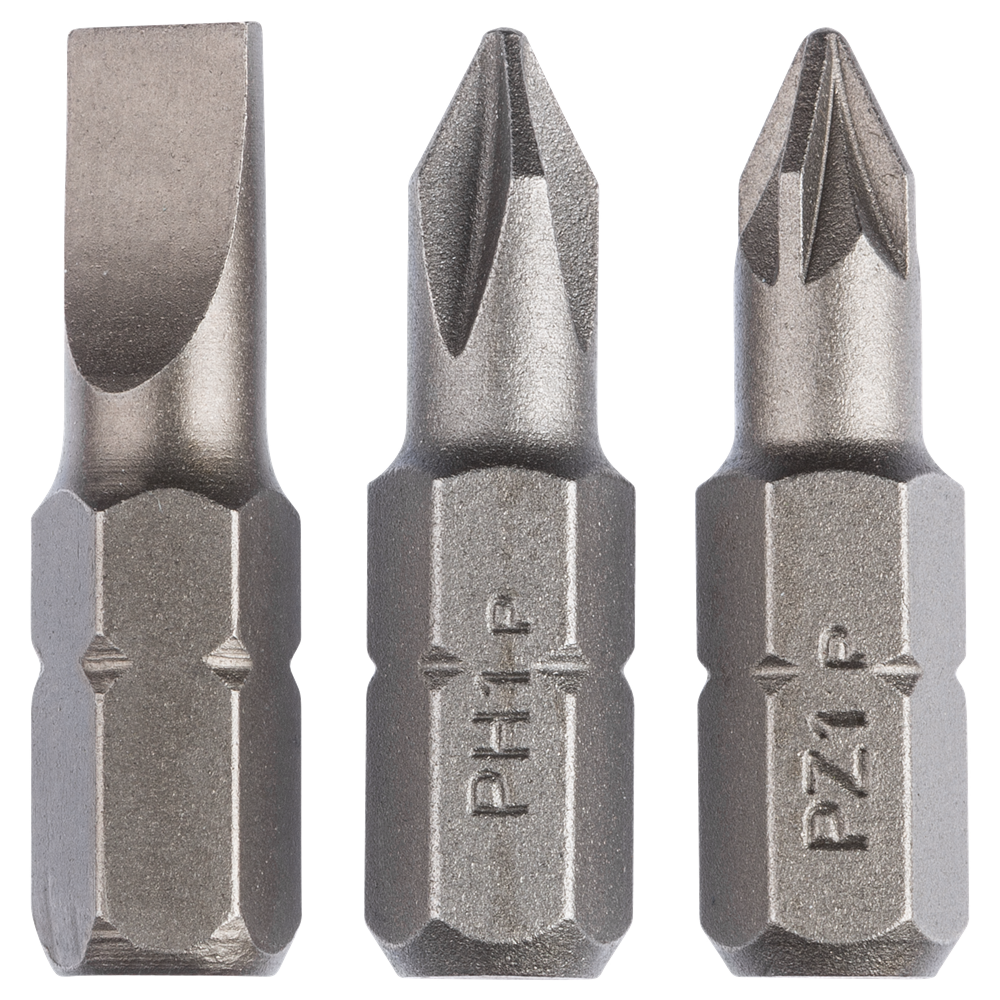 Bosch Accessoires 3-delige schroefbitset standaard | 25 mm (HEX, PH, PZ) - 2609255974