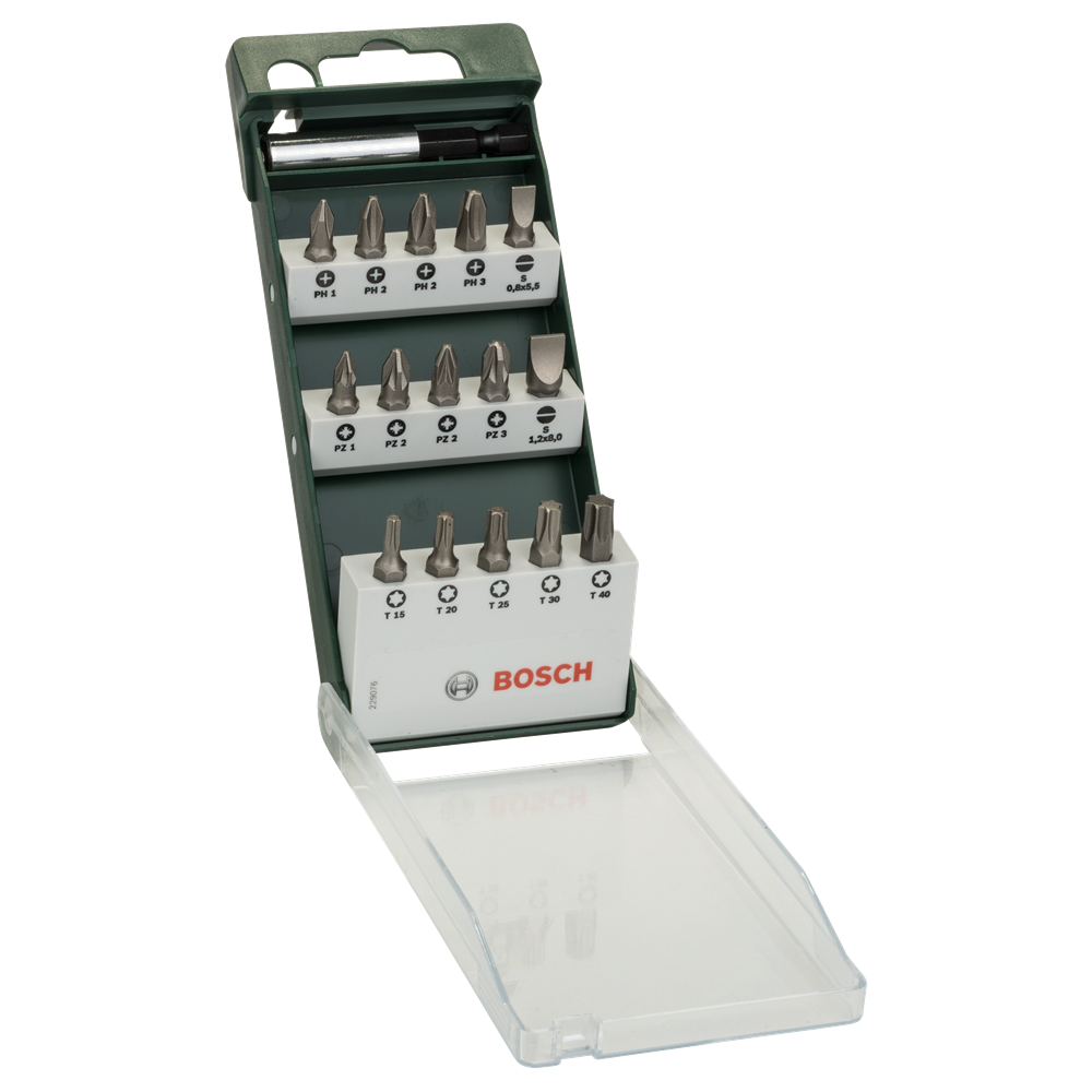 Bosch Accessoires 16-delige schroefbitset Standard (HEX, PH, PZ, T) - 2609255977
