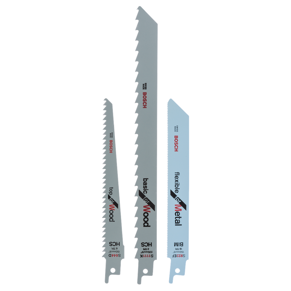 Bosch Accessoires Reciprozaagbladenset S 922 Ef, S 644 D, S 1111 K | 3-delig - 2609256715