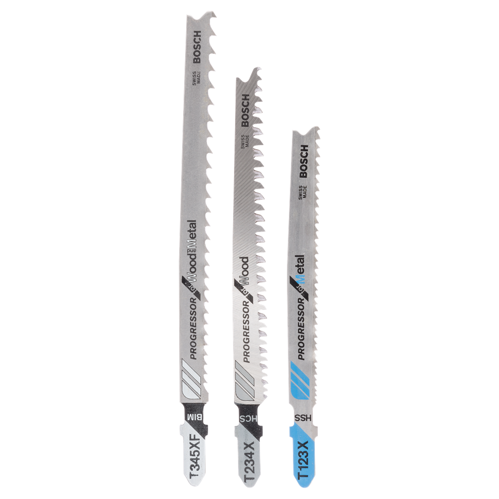 Bosch Accessoires 3-Delige Decoupeerzaagbladenset Progressor T-Schacht - 2609256743