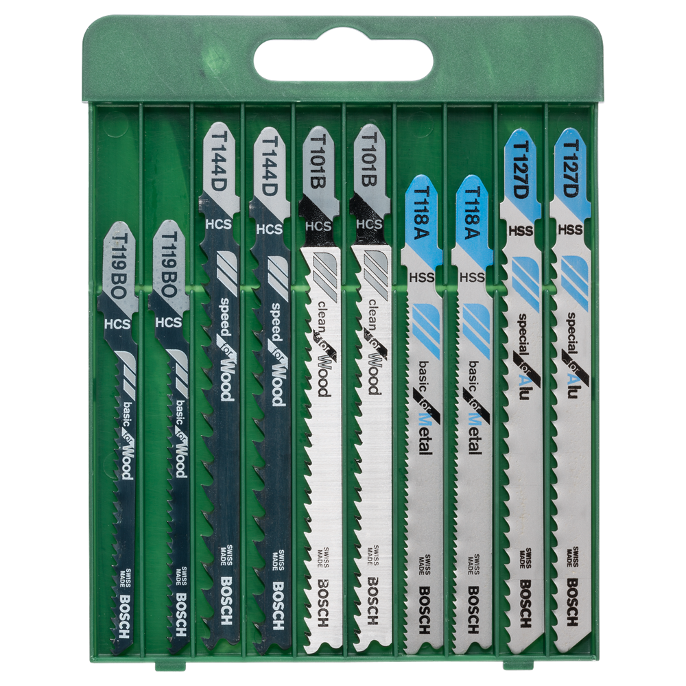 Bosch Accessoires 10-delige decoupeerzaagbladenset T-schacht - 2609256746