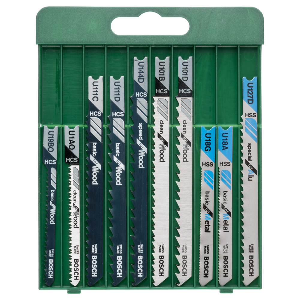 Bosch Accessoires 10-delige decoupeerzaagbladenset U-schacht - 2609256775