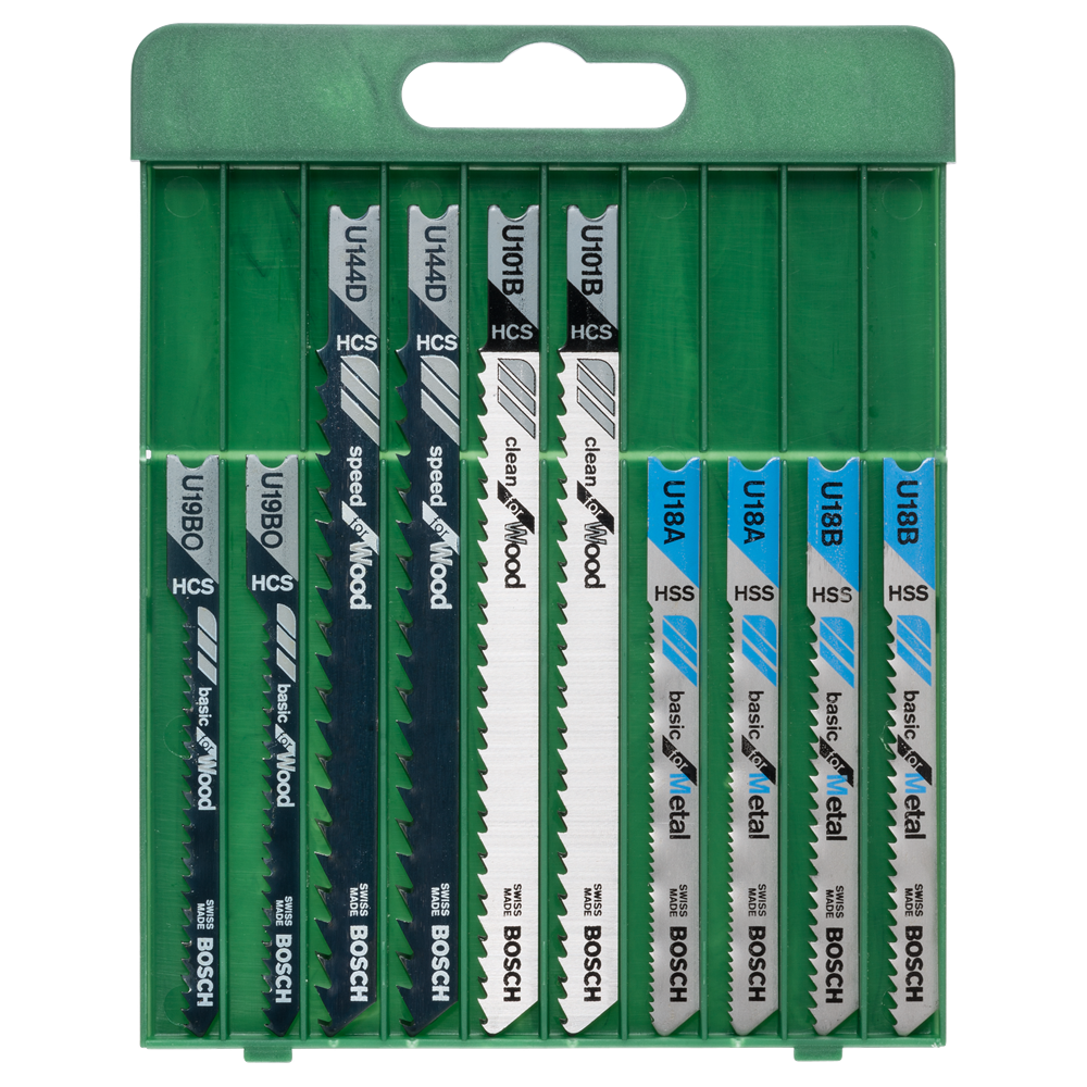 Bosch Accessoires 10-delige decoupeerzaagbladenset U-schacht - 2609256776
