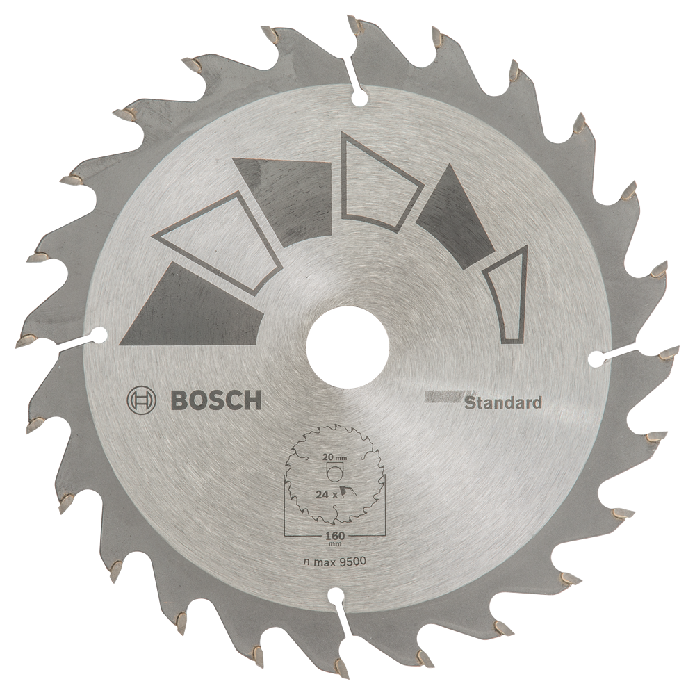 Bosch Accessoires Cirkelzaagblad Basic 160X22X20/16,T24 - 2609256810
