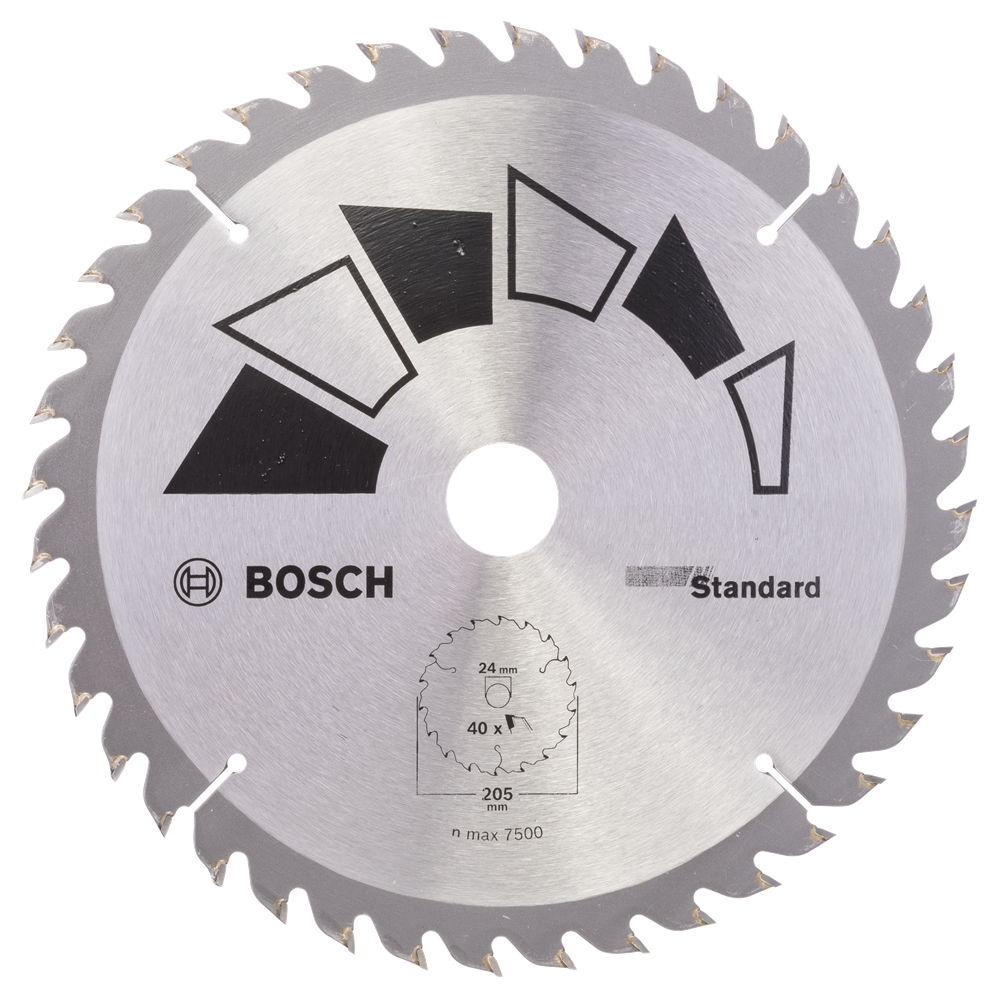 Bosch Accessoires Cirkelzaagblad Basic 205X22X24/18/16,T40 - 2609256822