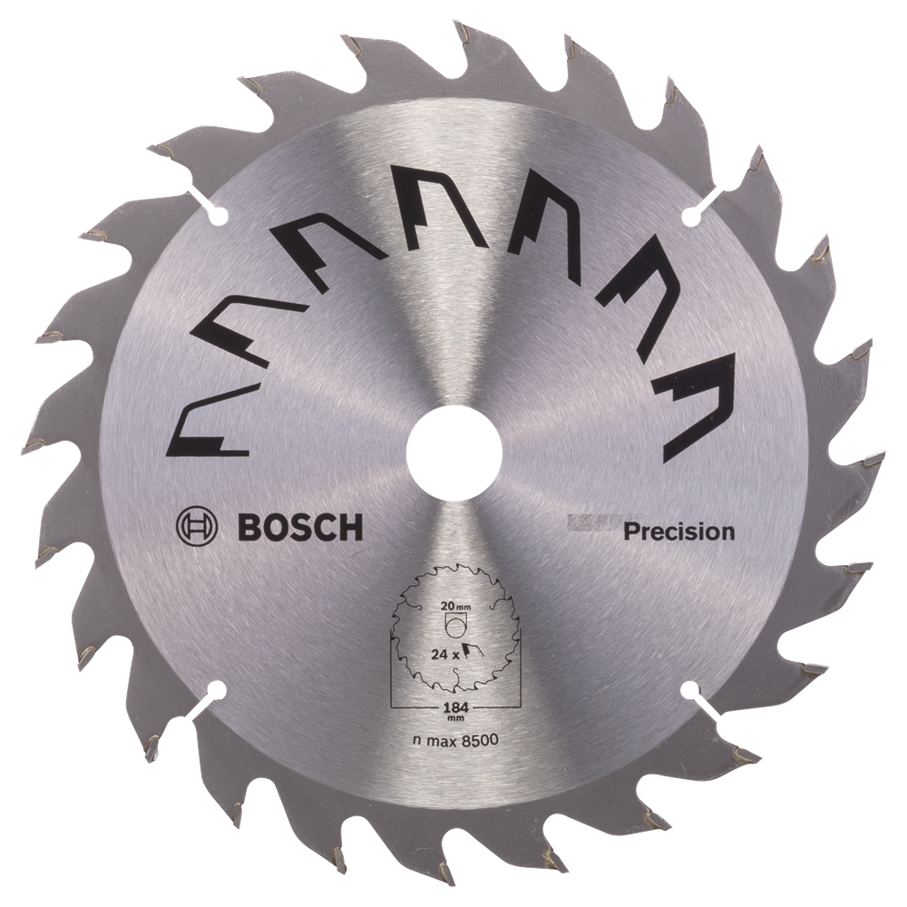 Bosch Accessoires Cirkelzaagblad Precision 184X2X16/-,T24 - 2609256863