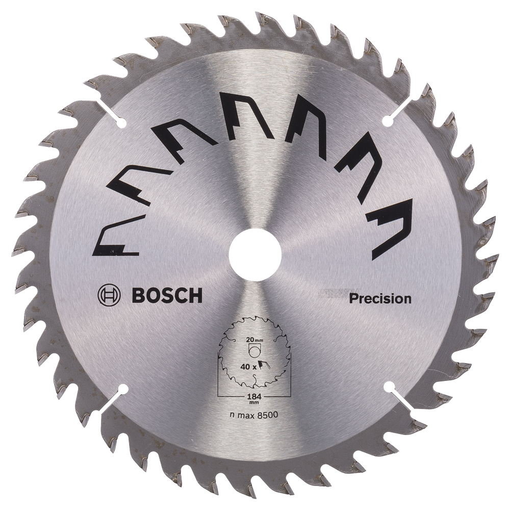 Bosch Accessoires Cirkelzaagblad Precision 184X2X16/-,T40 - 2609256864