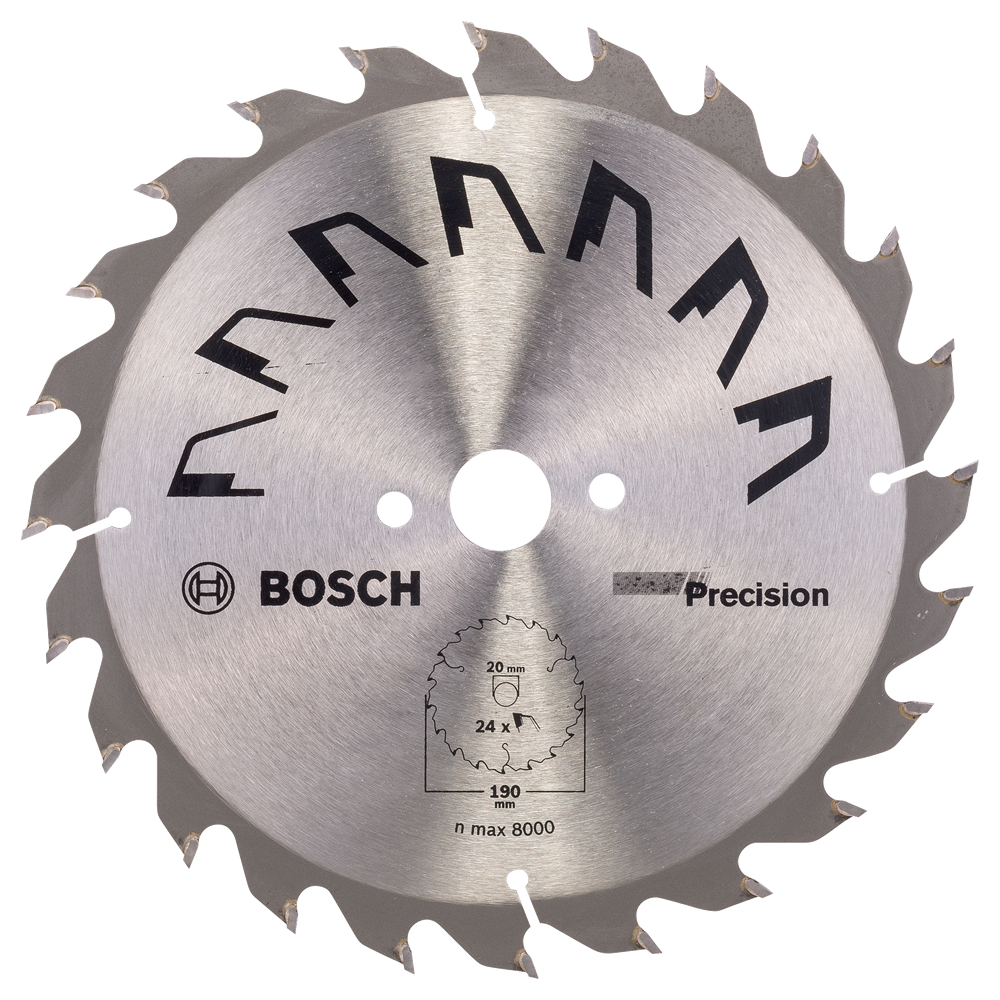 Bosch Accessoires Cirkelzaagblad Precision 190X2X20/16,T24 - 2609256866