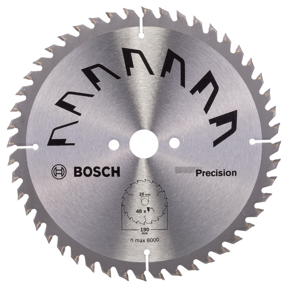 Bosch Accessoires Cirkelzaagblad Precision 190X2X20/16,T48 - 2609256867