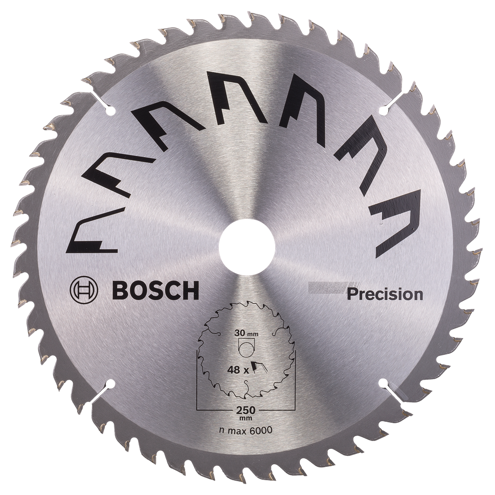 Bosch Accessoires Cirkelzaagblad Precision 250X2X30/-,T48 - 2609256879