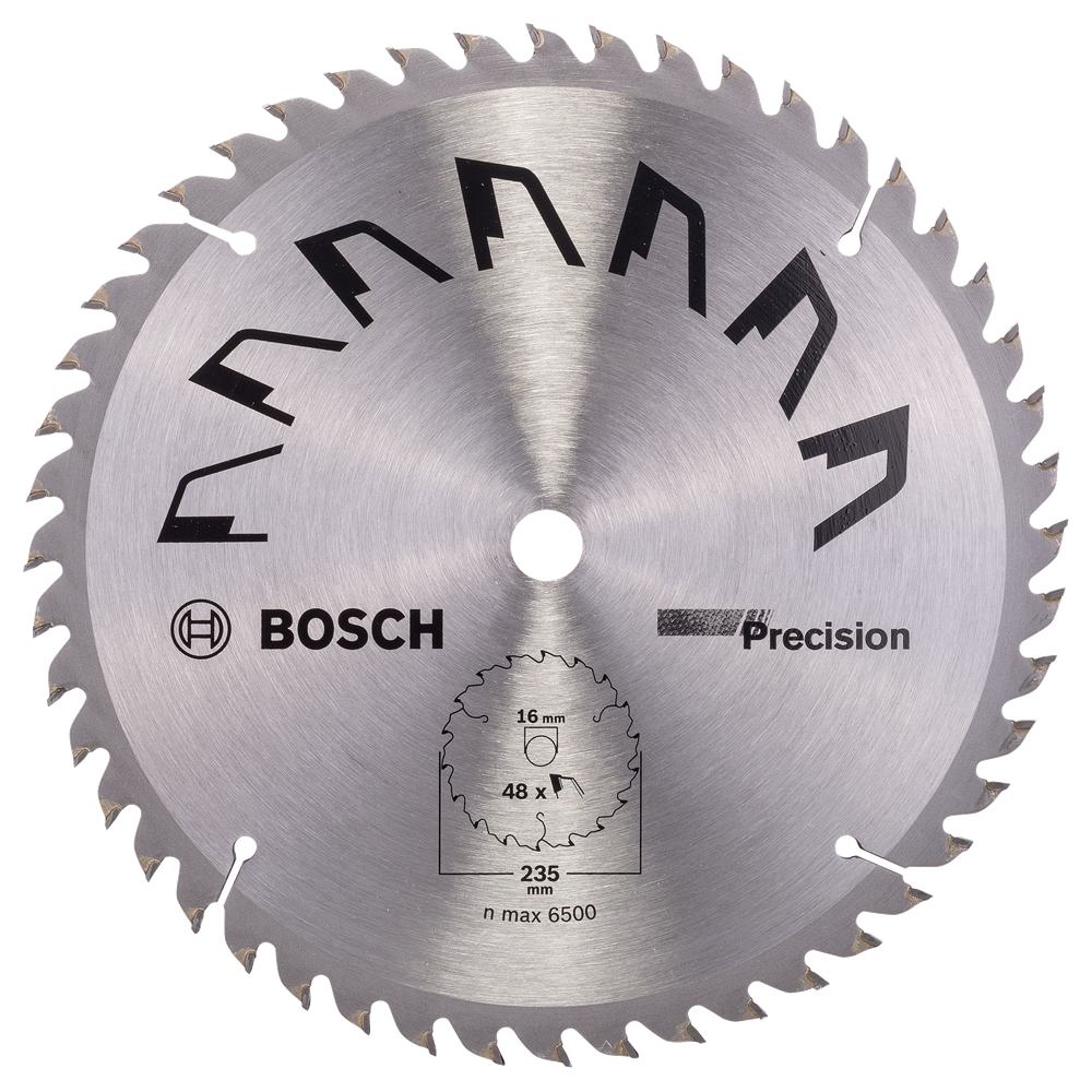 Bosch Accessoires Cirkelzaagblad Precision 235X2X16/-,T48 - 2609256881