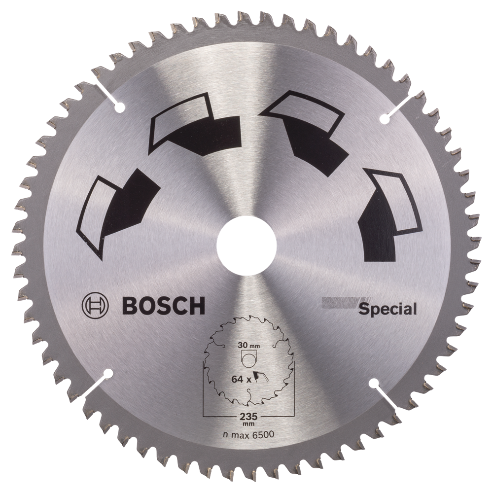 Bosch Accessoires Cirkelzaagblad Special 235X2X30/T64 - 2609256895