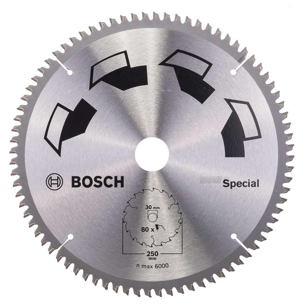 Bosch Accessoires Cirkelzaagblad Special 250X2X30/-,T80 - 2609256896