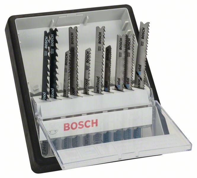 Bosch Accessoires 10-delige Robust Line decoupeerzaagbladenset Wood and Metal T-schacht 1st - 2607010542