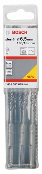 Bosch Accessoires Hamerboren SDS-plus-5 6,5 x 100 x 165 mm 10st - 2608585619