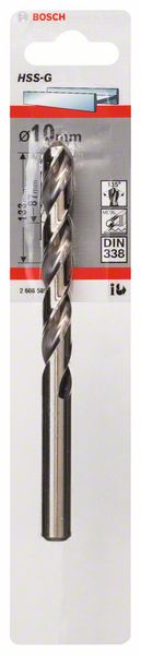 Bosch Accessoires Metaalboren HSS-G, Standard 10 x 87 x 133 mm 1st - 2608585936