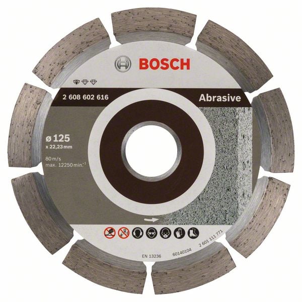 Bosch Accessoires Diamantdoorslijpschijf Standard for Abrasive 125 x 22,23 x 6 x 7 mm 1st - 2608602616