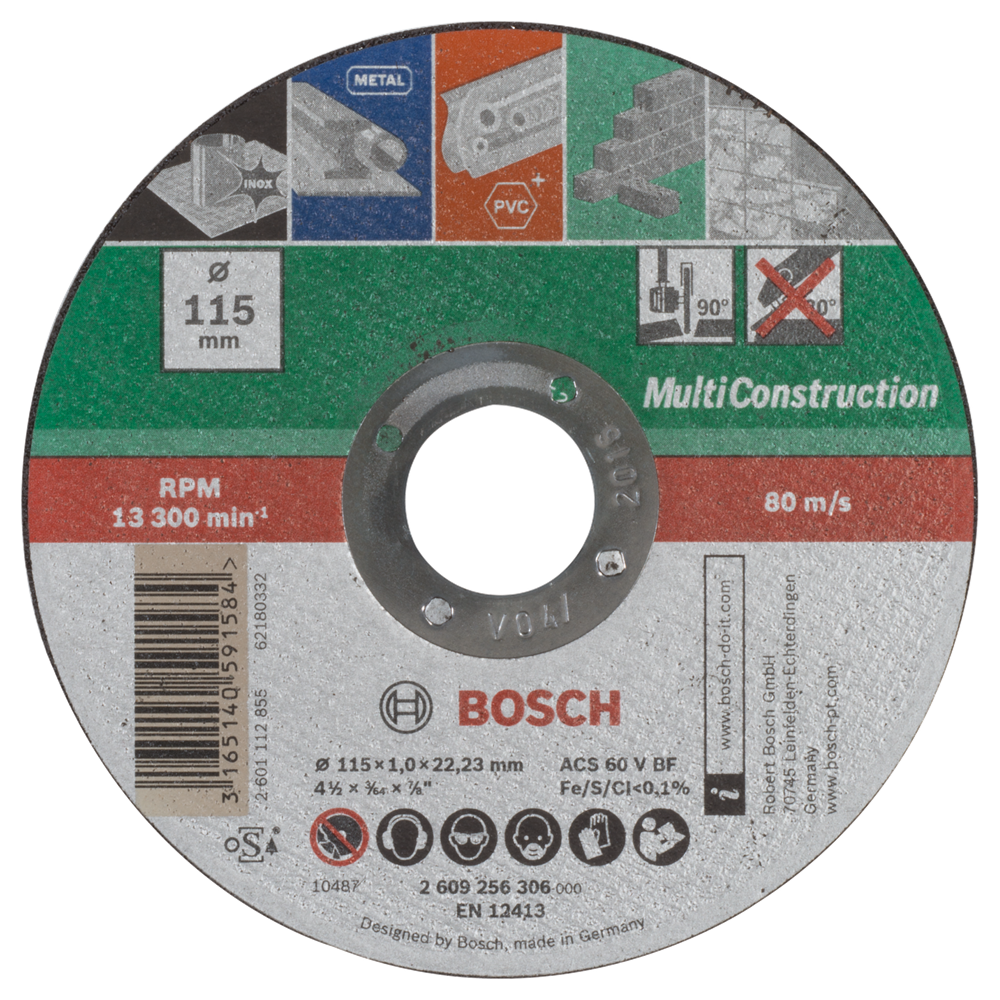 Bosch Accessoires Doorslijpschijf Multi 115 X1 Recht - 2609256306