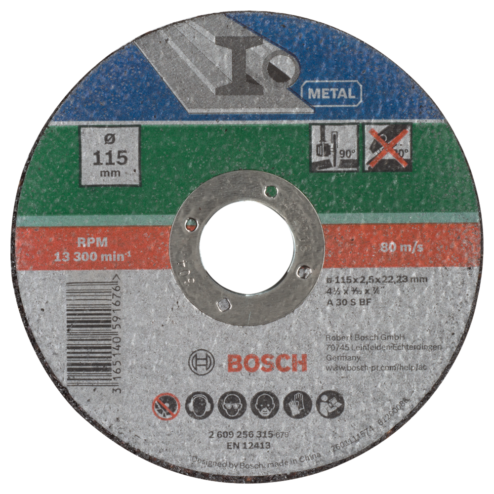 Bosch Accessoires Doorslijpschijf Metaal | 115 X2,5 | Recht - 2609256315
