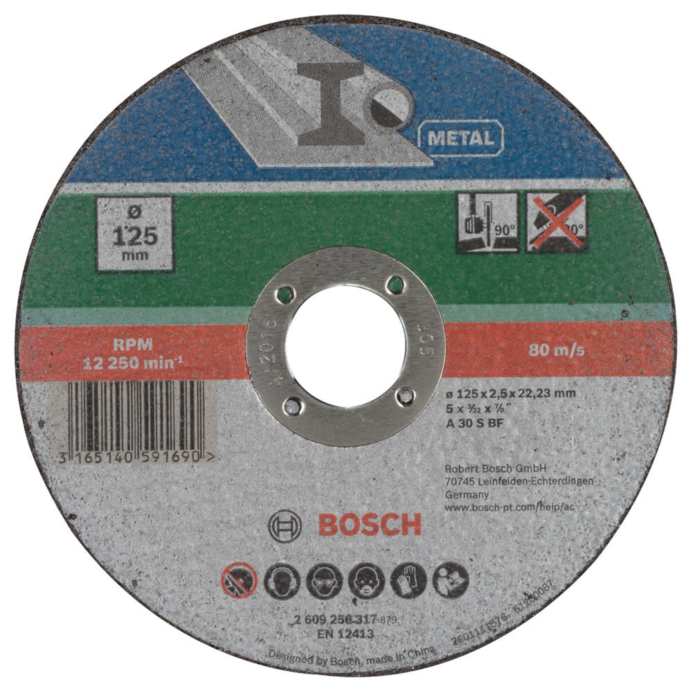 Bosch Accessoires Doorslijpschijf Metaal | 125 X2,5 | Recht - 2609256317